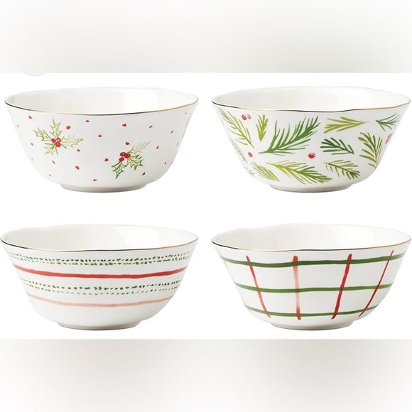 Lenox
Bayberry All-Purpose Porcelain Bowls, Set of 4 Christmas 🎄 - Picture 1 of 7